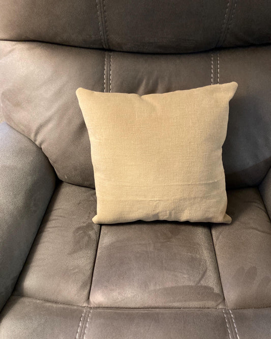 Aztec trim corduroy throw pillow
