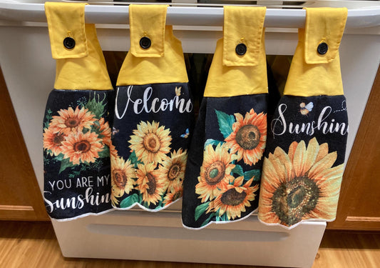 HANGING TOWELS SUNFLOWERS