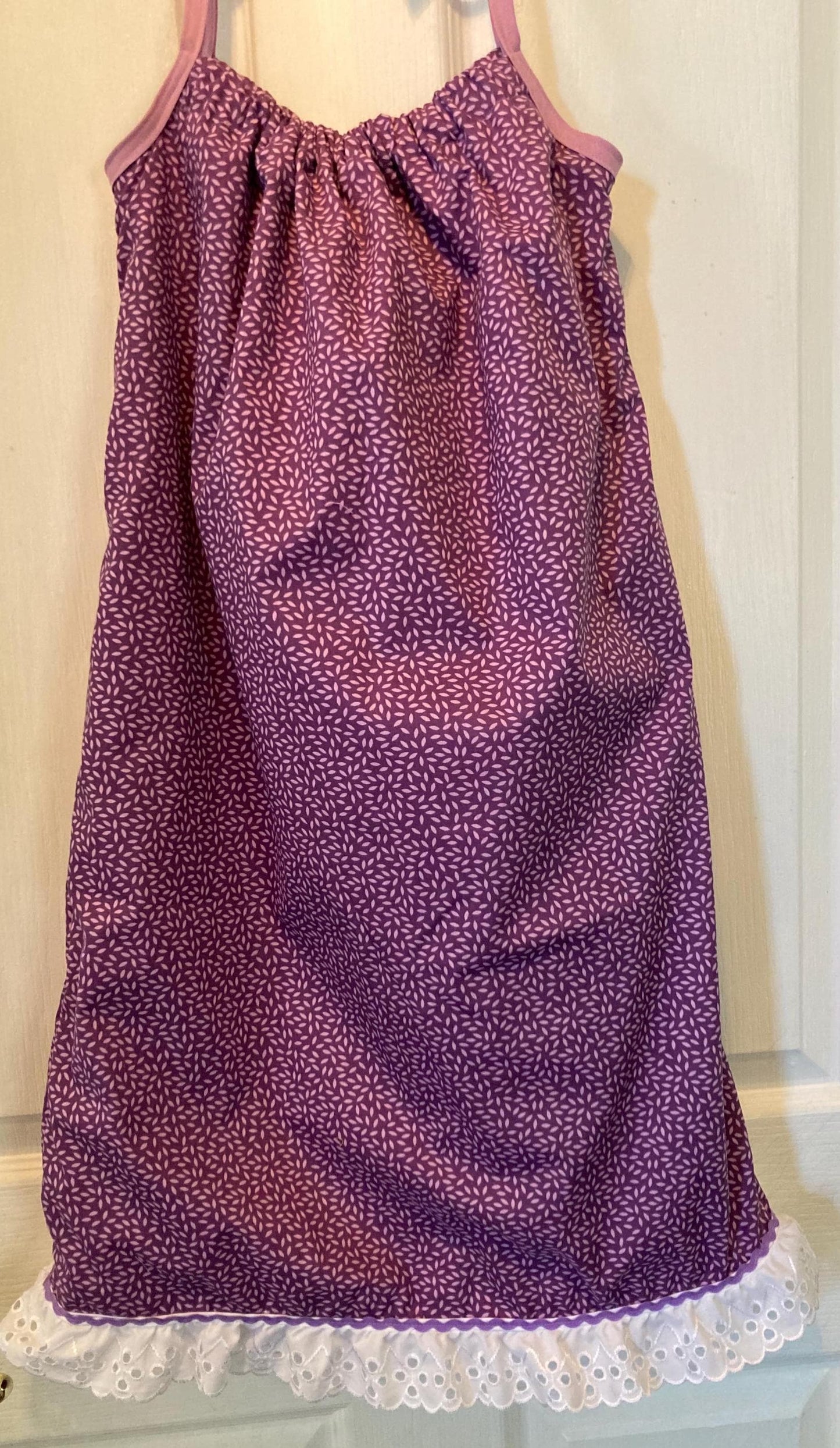 PURPLE and LAVENDER REVERSIBLE Pillowcase Dress for Girls